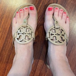 Tory Burch Miller Sandal in tan leather size 7.5